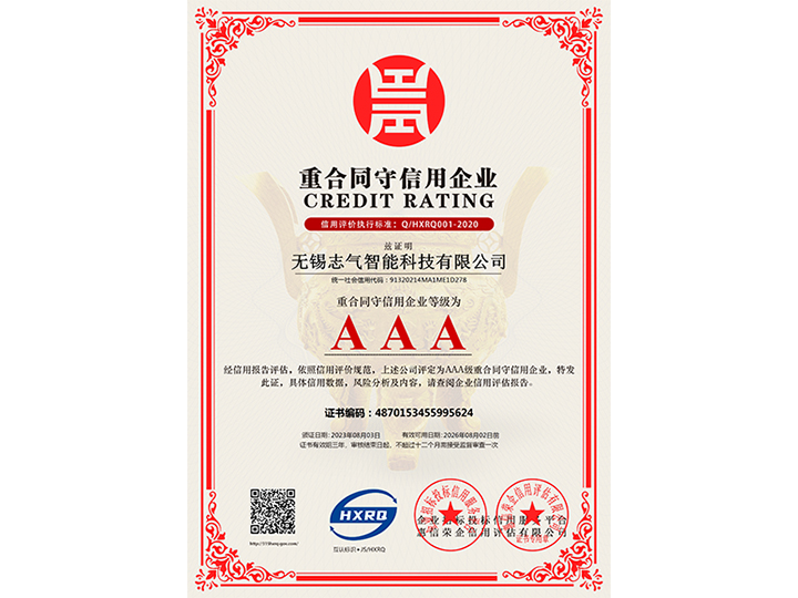 重合同守信用企業